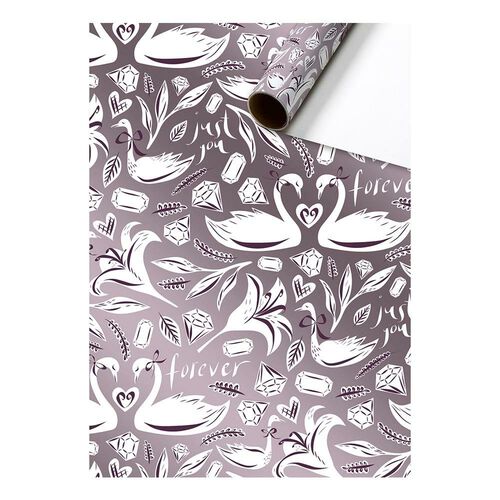 Nikki Dark Purple Single Roll 70 x 150cm